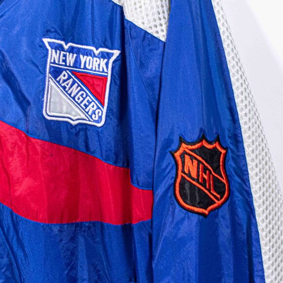 New York Rangers Pro Player Windbreaker Jacket XL VTG 90s Hockey NHL - Picture 4 of 10
